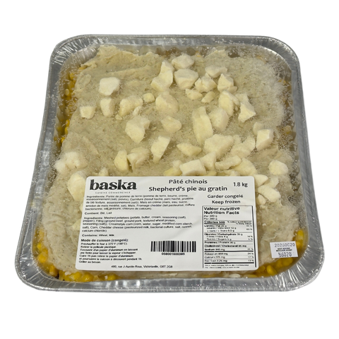 PÂTÉ CHINOIS GRATINÉ FROMAGE GRAIN