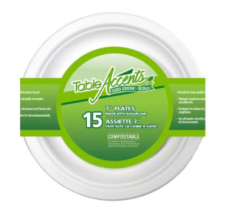 ASSIETTE 7 " COMPOSTABLE