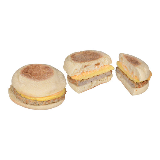 SANDWICH MUFFIN SAUCISSE/OEUF/FROMAGE