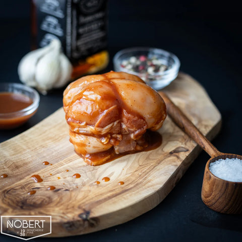 Tournedos poulet mariné BBQ Whisky