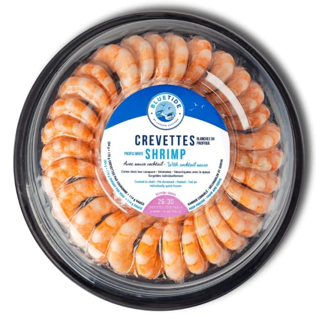 COURONNE DE CREVETTES 26/30 AVEC SAUCE